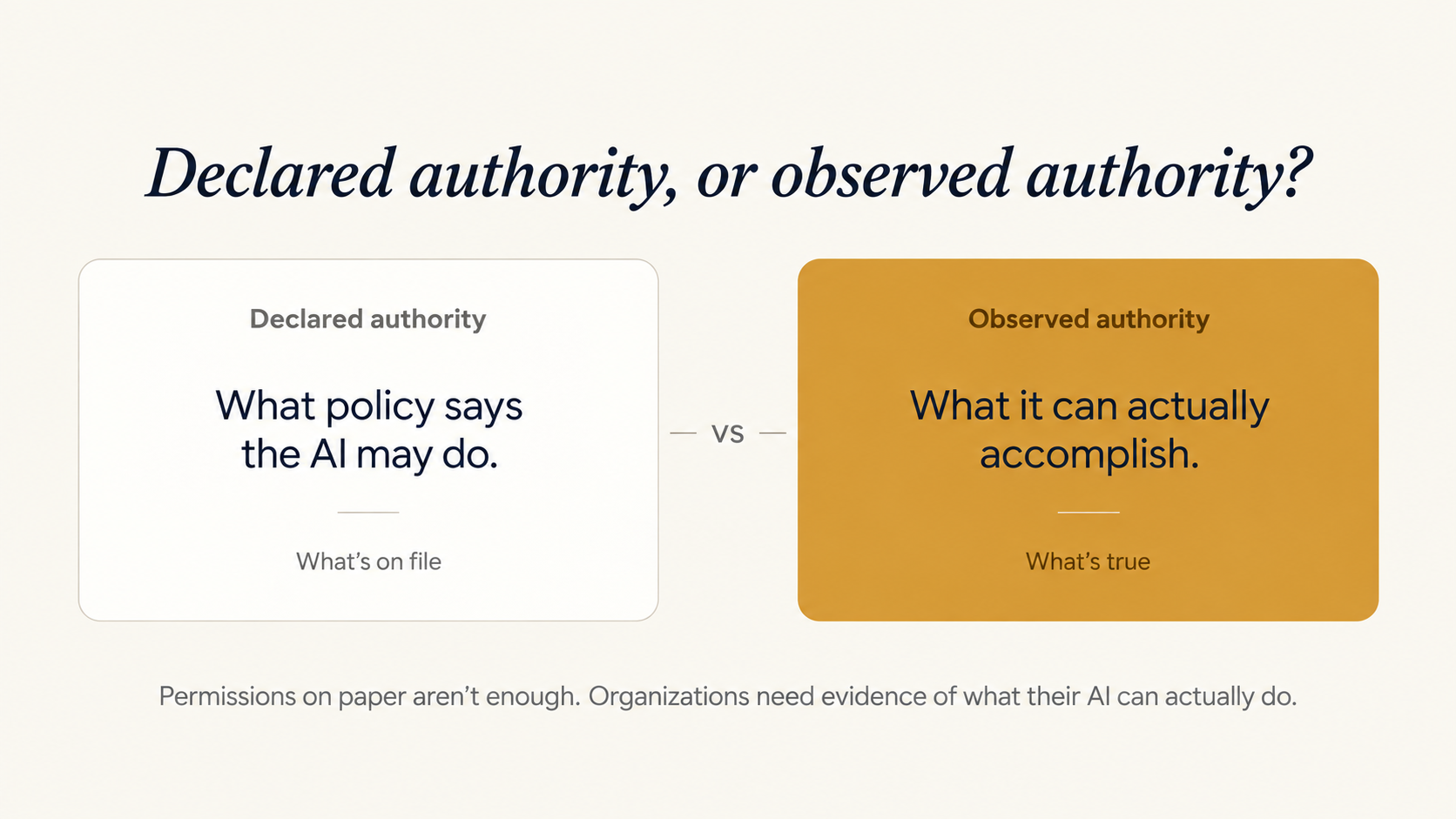 declared authority