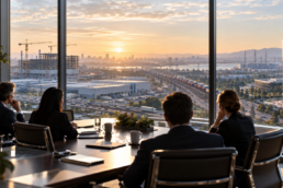 Business overlooking supply chain