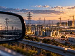 Power grid in rearview mirror